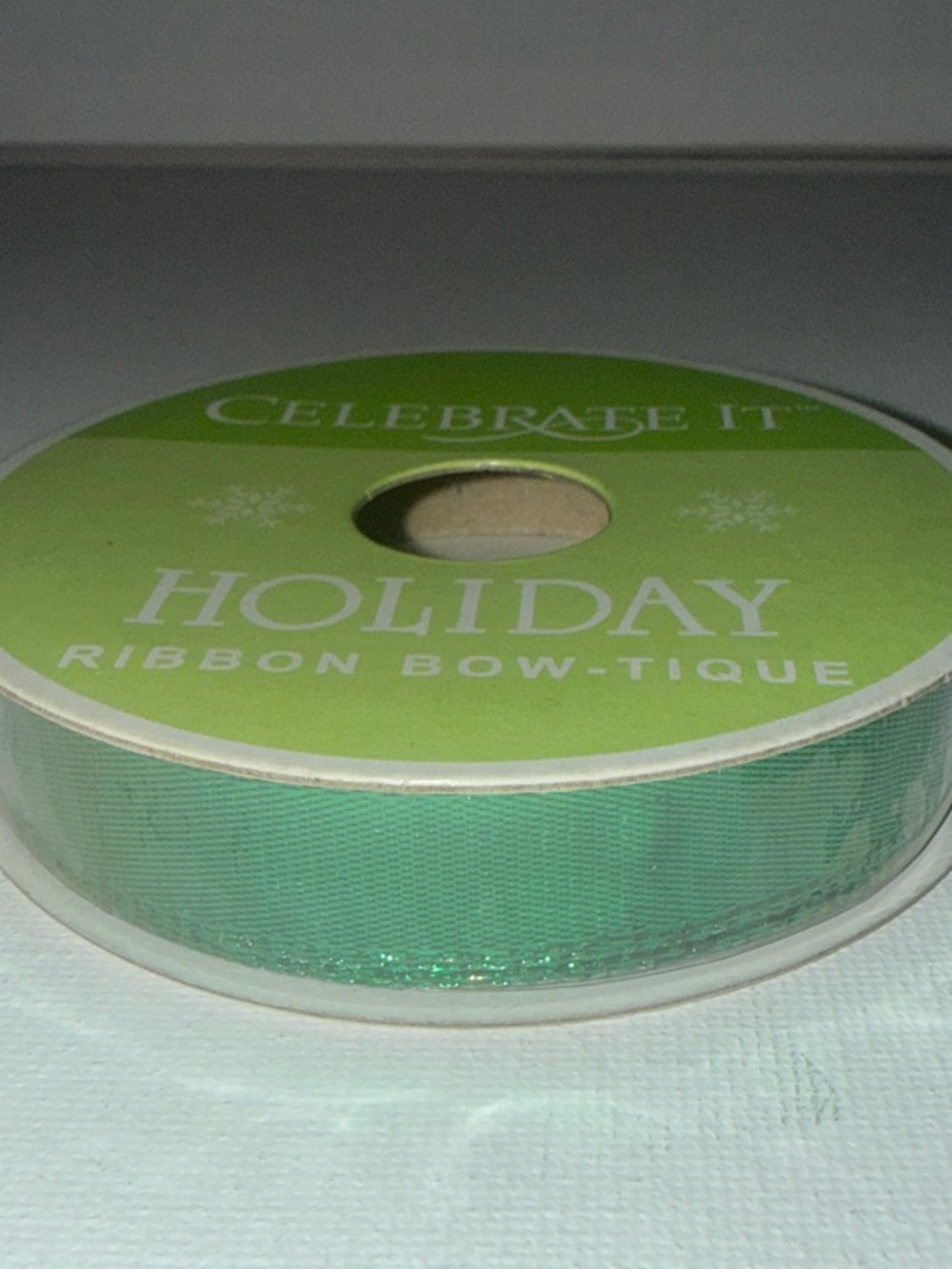Celebrate It Bright Green Holiday Ribbon Spool